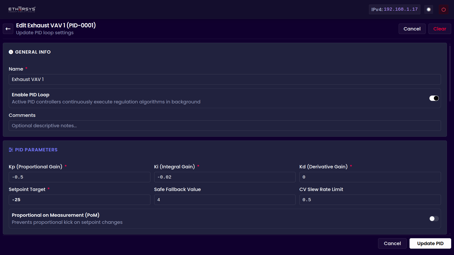 Web Management Interface 5